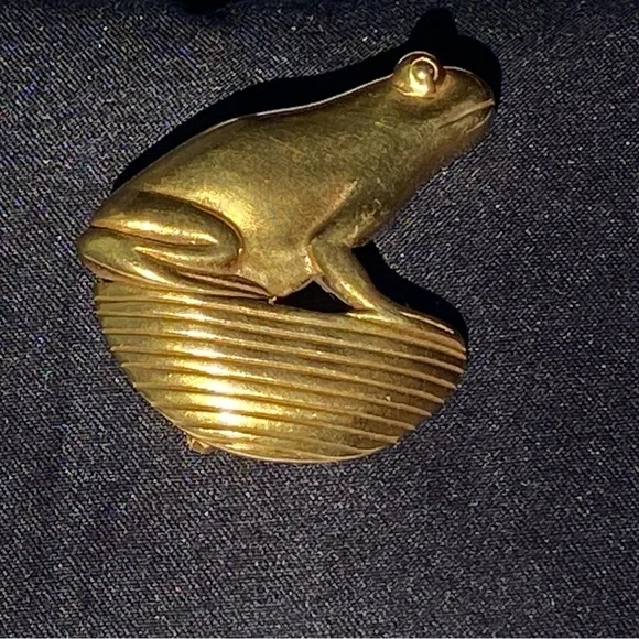 Metropolitan Museum of Art MMA Pahma Gold Frog Brooch Vintage Rare - Picture 9 of 13